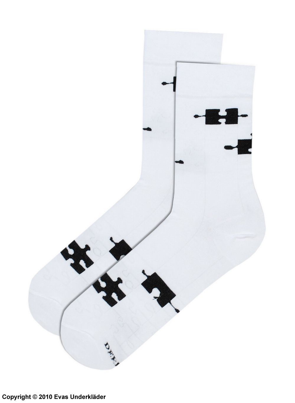 Herrensocken, weiche Baumwolle, Puzzle Stücke